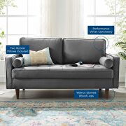 Performance velvet loveseat in gray by Modway additional picture 9