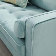 Performance velvet loveseat in mint by Modway additional picture 2