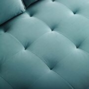 Performance velvet loveseat in mint by Modway additional picture 3