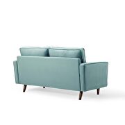 Performance velvet loveseat in mint by Modway additional picture 4