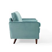 Performance velvet loveseat in mint by Modway additional picture 8