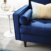 Performance velvet loveseat in navy by Modway additional picture 2