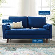 Performance velvet loveseat in navy by Modway additional picture 9