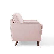 Performance velvet loveseat in pink by Modway additional picture 8