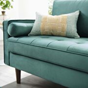 Performance velvet loveseat in teal by Modway additional picture 2