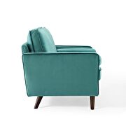 Performance velvet loveseat in teal by Modway additional picture 8