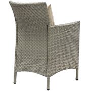 7 piece outdoor patio wicker rattan dining set in light gray/ beige by Modway additional picture 2