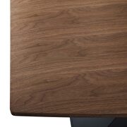 Rectangular grain veneer top dining table in walnut by Modway additional picture 5