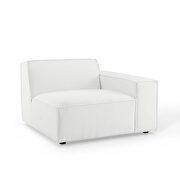 Low-profile white fabric 2pcs modular sectional sofa by Modway additional picture 7