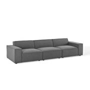 Piece sectional sofa in charcoal by Modway additional picture 14