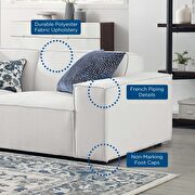 Modular low-profile white fabric 5pcs sectional sofa by Modway additional picture 11