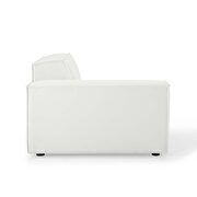 Modular low-profile white fabric 5pcs sectional sofa additional photo 5 of 10