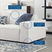 Modular low-profile white fabric 6pcs sectional sofa by Modway additional picture 11