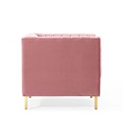 Channel tufted performance velvet armchair in dusty rose by Modway additional picture 6