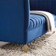 Channel tufted performance velvet loveseat in navy by Modway additional picture 9