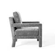 Crushed performance velvet armchair in gray by Modway additional picture 6