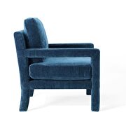 Crushed performance velvet armchair in navy by Modway additional picture 6