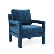 Crushed performance velvet armchair in navy by Modway additional picture 8