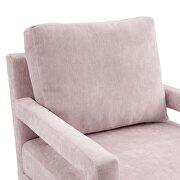 Crushed performance velvet armchair in pink additional photo 4 of 8