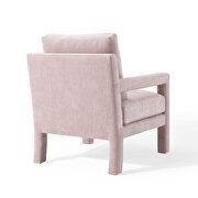 Crushed performance velvet armchair in pink additional photo 5 of 8
