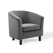 Performance velvet armchair in charcoal by Modway additional picture 7