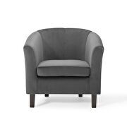 Performance velvet armchair in charcoal by Modway additional picture 9