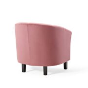 Performance velvet armchair in dusty rose additional photo 2 of 9