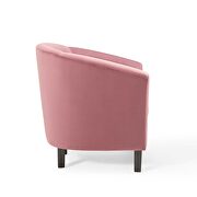 Performance velvet armchair in dusty rose additional photo 3 of 9
