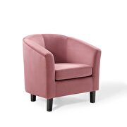 Performance velvet armchair in dusty rose additional photo 5 of 9