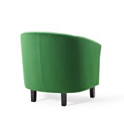 Performance velvet armchair in emerald additional photo 2 of 9