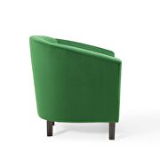 Performance velvet armchair in emerald additional photo 3 of 9