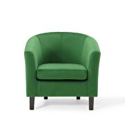 Performance velvet armchair in emerald additional photo 4 of 9