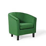 Performance velvet armchair in emerald additional photo 5 of 9