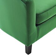 Performance velvet armchair in emerald by Modway additional picture 7