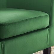 Performance velvet armchair in emerald by Modway additional picture 10
