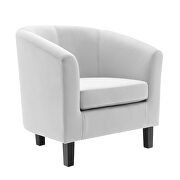 Performance velvet armchair in light gray by Modway additional picture 7