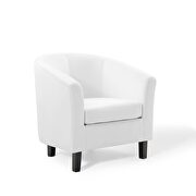 Performance velvet armchair in white additional photo 5 of 9