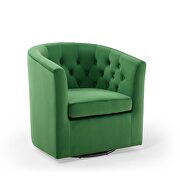 Tufted performance velvet swivel armchair in emerald by Modway additional picture 8