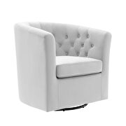 Tufted performance velvet swivel armchair in light gray by Modway additional picture 7