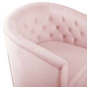 Tufted performance velvet swivel armchair in pink by Modway additional picture 4