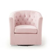 Tufted performance velvet swivel armchair in pink by Modway additional picture 7