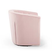 Tufted performance velvet swivel armchair in pink by Modway additional picture 8