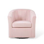 Performance velvet swivel armchair in pink by Modway additional picture 9