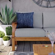 Outdoor patio teak sofa in natural/ gray by Modway additional picture 3