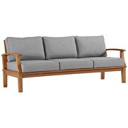 Outdoor patio teak sofa in natural/ gray by Modway additional picture 4