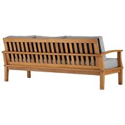 Outdoor patio teak sofa in natural/ gray by Modway additional picture 6