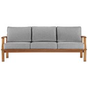 Outdoor patio teak sofa in natural/ gray by Modway additional picture 7