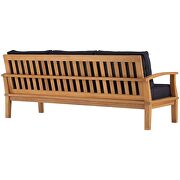 Outdoor patio teak sofa in natural/ navy by Modway additional picture 6