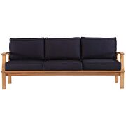 Outdoor patio teak sofa in natural/ navy by Modway additional picture 7