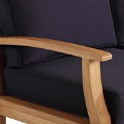 Outdoor patio teak sofa in natural/ navy by Modway additional picture 8